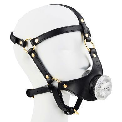 Маска-збруя для орального сексу LOCKINK SEVANDA Blowjob Head Harness зображення