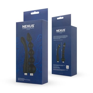 Набір насадок для анального душу Nexus ADVANCED Shower Douche Duo Kit Black (2 шт) зображення