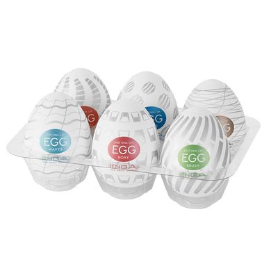 Набор мастурбаторов - яиц Tenga Egg Standard Pack NEW (6 яиц) картинка