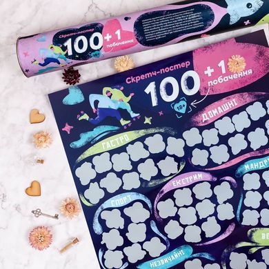 Скретч-постер побачень FunGamesShop &laquo;100+1 побачення&raquo; (UA) зображення