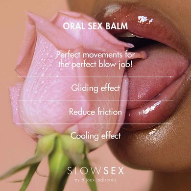 Засіб для мінету з ментолом Bijoux Indiscrets SLOW SEX Oral sex balm (10 мл) зображення
