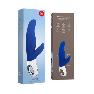 Вібратор-кролик для точки А Fun Factory LADY BI ultramarine (діаметр 4,5 см) зображення