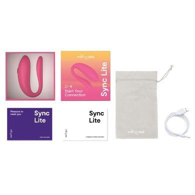 Смарт-вибратор для пар We-Vibe SYNC Lite Pink (ширина 3 см) картинка