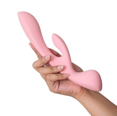 Вібратор-кролик + вібромассажер Satisfyer Triple Oh Pink (ширина 4,5 см) зображення