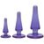 Набір анальних пробок Doc Johnson Crystal Jellies Anal Initiation Kit Purple (діаметр 2 см - 3 см - 4 см) зображення
