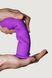 Дилдо з присоскою Adrien Lastic Hitsens 3 Purple з термореактивним ефектом (діаметр 4,1 см, довжина 18,2 см) картинка 3