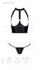 Комплект белья с открытой грудью: корсет и стринги Passion GENEVIA SET WITH OPEN BRA black, размер L/XL картинка 11