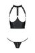 Комплект белья с открытой грудью: корсет и стринги Passion GENEVIA SET WITH OPEN BRA black, размер L/XL картинка 3