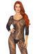 Ажурный бодистокинг с открытым доступом Leg Avenue Swirl Lace Bodystocking Black O/S картинка 3