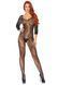 Ажурный бодистокинг с открытым доступом Leg Avenue Swirl Lace Bodystocking Black O/S картинка 1