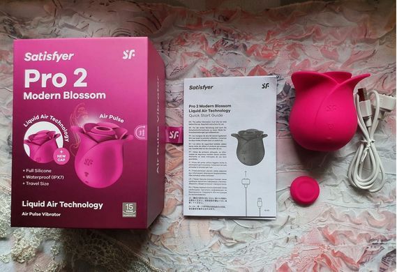 Вакуумний кліторальний стимулятор -троянда Satisfyer Pro 2 Modern Blossom зображення