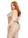 Прозорий бодістокінг-сітка Leg Avenue Racer neck bodystocking Black Queen Size картинка 3