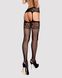 Сексуальні панчохи із поясом Obsessive Garter stockings S500 black, розмір S/M/L картинка 2