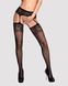 Сексуальні панчохи із поясом Obsessive Garter stockings S500 black, розмір S/M/L картинка 1
