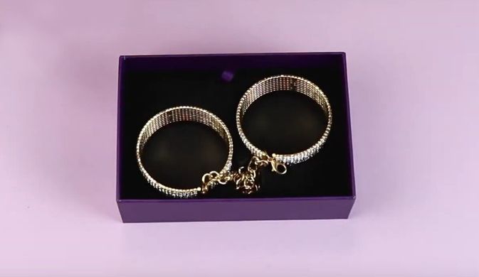 Лакшері наручники-браслети з кристалами Rianne S: Diamond Cuffs (подарункова упаковка) зображення