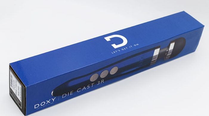 Вібромасажер-мікрофон з металевим корпусом DOXY Die Cast 3R Blue Flame зображення