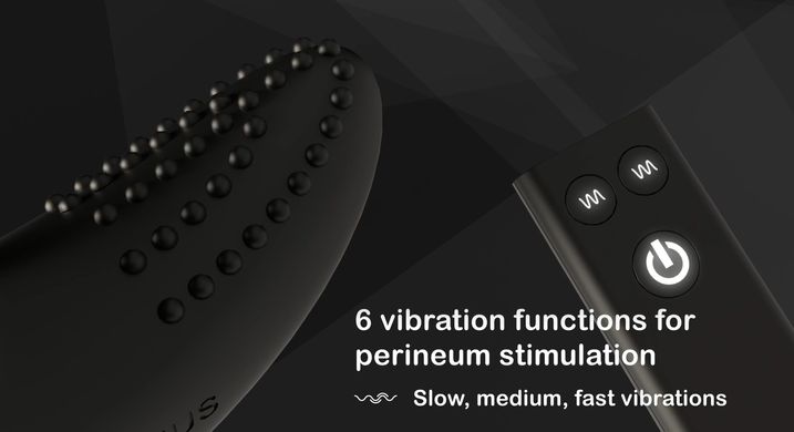 Масажер простати з вібрацією та пультом ДК Nexus RIDE EXTREME Dual Motor Remote Control Prostate Vibrator Black (5,5 см) зображення