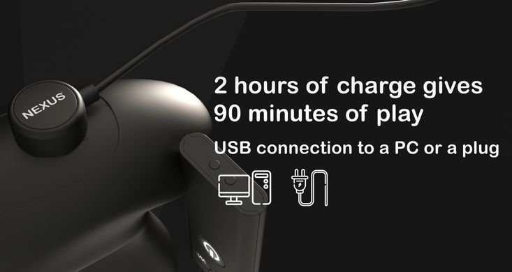 Массажер простаты с вибрацией и пультом ДУ Nexus RIDE EXTREME Dual Motor Remote Control Prostate Vibrator Black (5,5 см) картинка