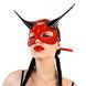Кожаная маска демона Art of Sex Lucifer Red&Black картинка 1
