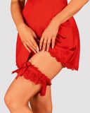 Фото Кружевная подвязка на ногу с бантиком Obsessive Amor Cherris garter