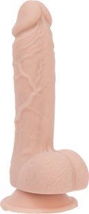 Реалистичный фаллоимитатор на присоске + вибропуля ADDICTION Mark 7,5&Prime; Dildo With Balls, Beige (диаметр 3,8 см) картинка