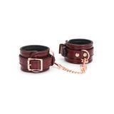 Фото Кожаные наручники Liebe Seele Wine Red wirst Cuffs