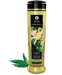 Органічне масажне масло з вітаміном Е Shunga ORGANICA Exotic green tea, зелений чай (240 мл) зображення