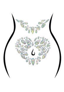 Наклейки-стрази для тіла Leg Avenue Novalie body jewels sticker (сердечко) зображення
