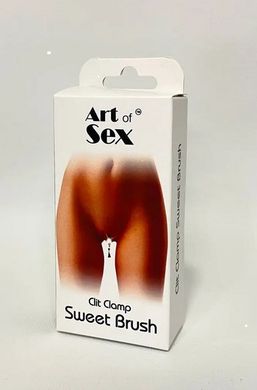 Зажим для клитора с подвеской Art of Sex Clit Clamp Sweet Brush картинка
