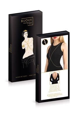Прикраса - ланцюжок для бюсту зі стразами Bijoux Pour Toi Elena Gold золотистий зображення