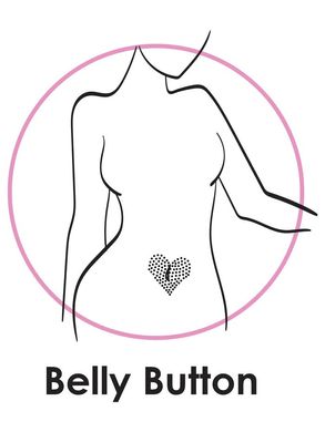 Наклейки-стрази для тіла Leg Avenue Novalie body jewels sticker (сердечко) зображення