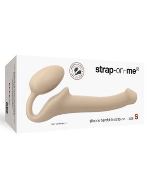 Безременевий страпон регульований Strap-On-Me Flesh, размер S (діаметр 2,7 см) зображення