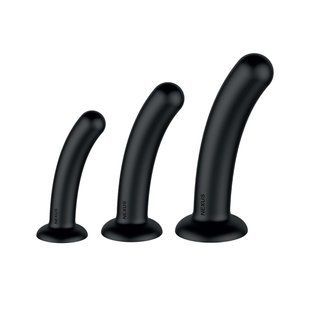 Набір силіконових дилдо на присосці Nexus Dilating Set (діаметр 2,5 см, 3 см, 3,5 см) зображення