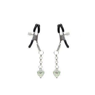 Затискачі для сосків Liebe Seele Glow-in-dark Nipple Clamps Green (світяться у темряві) зображення