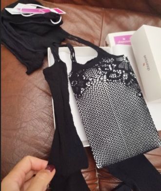 Ажурный бодистокинг с открытым доступом Obsessive Bodystocking F221, размер XL/XXL картинка