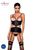 Корсет з відкритими грудьми + стрінги Passion JANNIES CORSET black, розмір L/XL зображення
