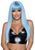 Парик длинный прямой с челкой Leg Avenue Long straight bang wig Blue (61 см) картинка