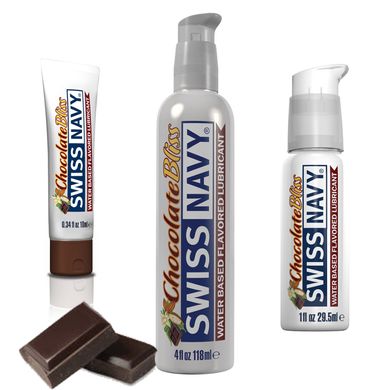 Їстівний лубрикант на водній основі Swiss Navy Chocolate Bliss, шоколад (10 мл) зображення