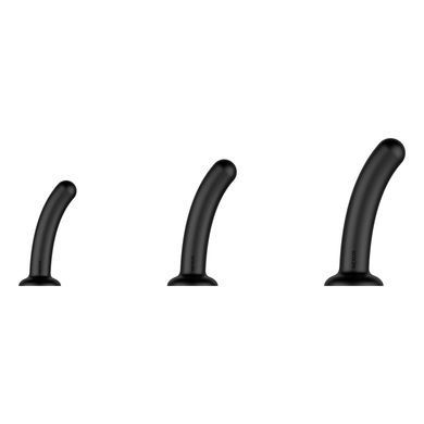 Набір силіконових дилдо на присосці Nexus Dilating Set (діаметр 2,5 см, 3 см, 3,5 см) зображення