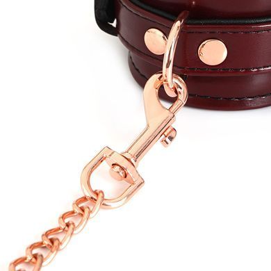 Шкіряні наручники Liebe Seele Wine Red wirst Cuffs зображення