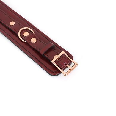 Шкіряні наручники Liebe Seele Wine Red wirst Cuffs зображення