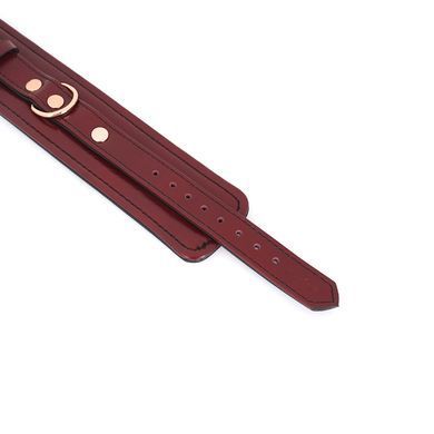 Шкіряні наручники Liebe Seele Wine Red wirst Cuffs зображення