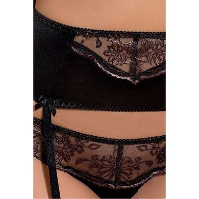 Сексуальный комплект белья с открытой грудью Passion BRIDA SET black S/M картинка