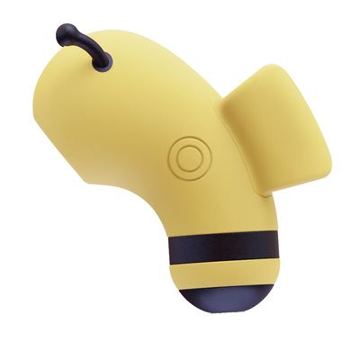 Вакуумний стимулятор-бджілка з мікрострумами CuteVibe Beebe Yellow (на палець) зображення