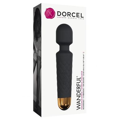 Вибромассажер - микрофон Dorcel Wand Wanderful Black (диаметр 4 см) картинка