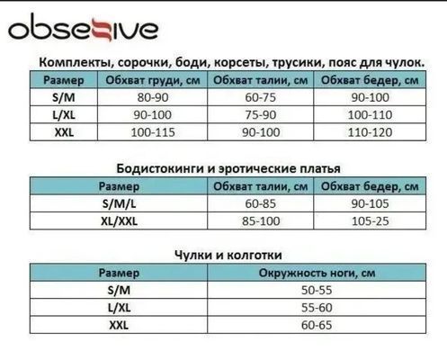 Ажурный бодистокинг с открытым доступом Obsessive Bodystocking F221, размер XL/XXL картинка