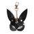 Брелок - зайка на карабіні для ключів Art of Sex Bunny, Чорний зображення