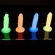 Набір фалоімітаторів, що світиться в темряві ADDICTION Silly Willy Glow in the Dark (12 шт) картинка 2