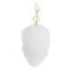 Металлическая анальная пробка Кроличий хвост LOCKINK SEVANDA White Bunny-Tail Anal Rose-shape Plug картинка 2