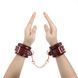 Шкіряні наручники Liebe Seele Wine Red wirst Cuffs картинка 3